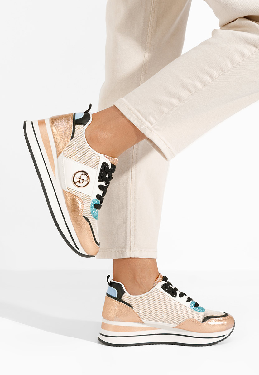 Sneakers con zeppa Zarida champagne