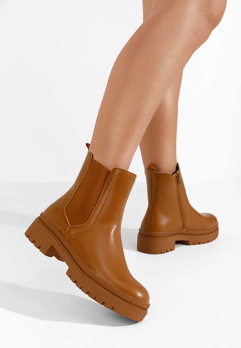 Stivaletto chelsea donna Eledia camel