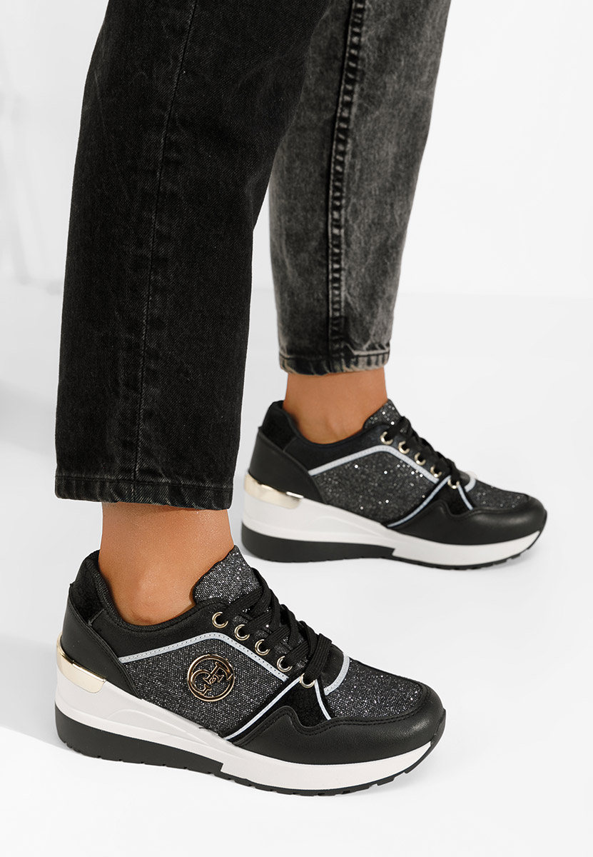 Sneakers con zeppa Elmyra nero