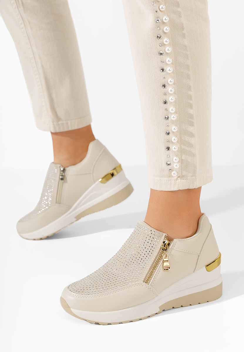 Scarpe con zeppa Tanca Beige