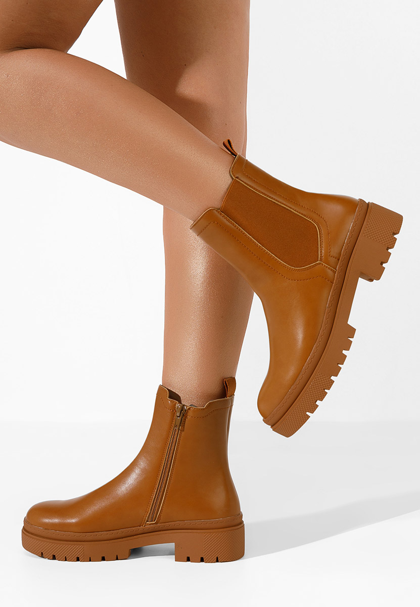 Stivaletto chelsea donna Eledia camel