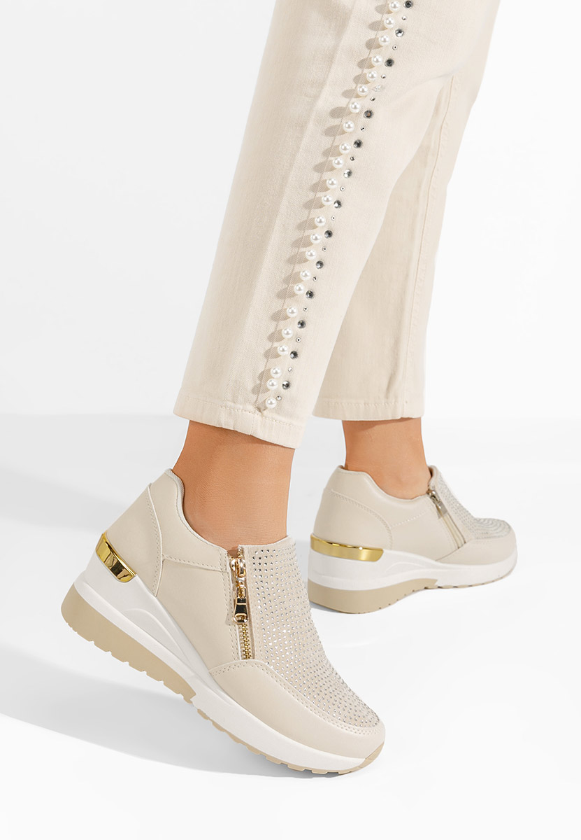 Scarpe con zeppa Tanca Beige