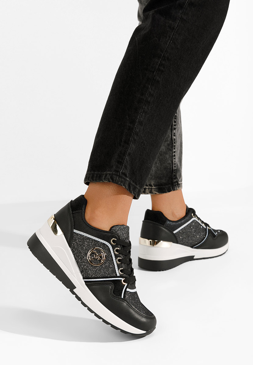 Sneakers con zeppa Elmyra nero