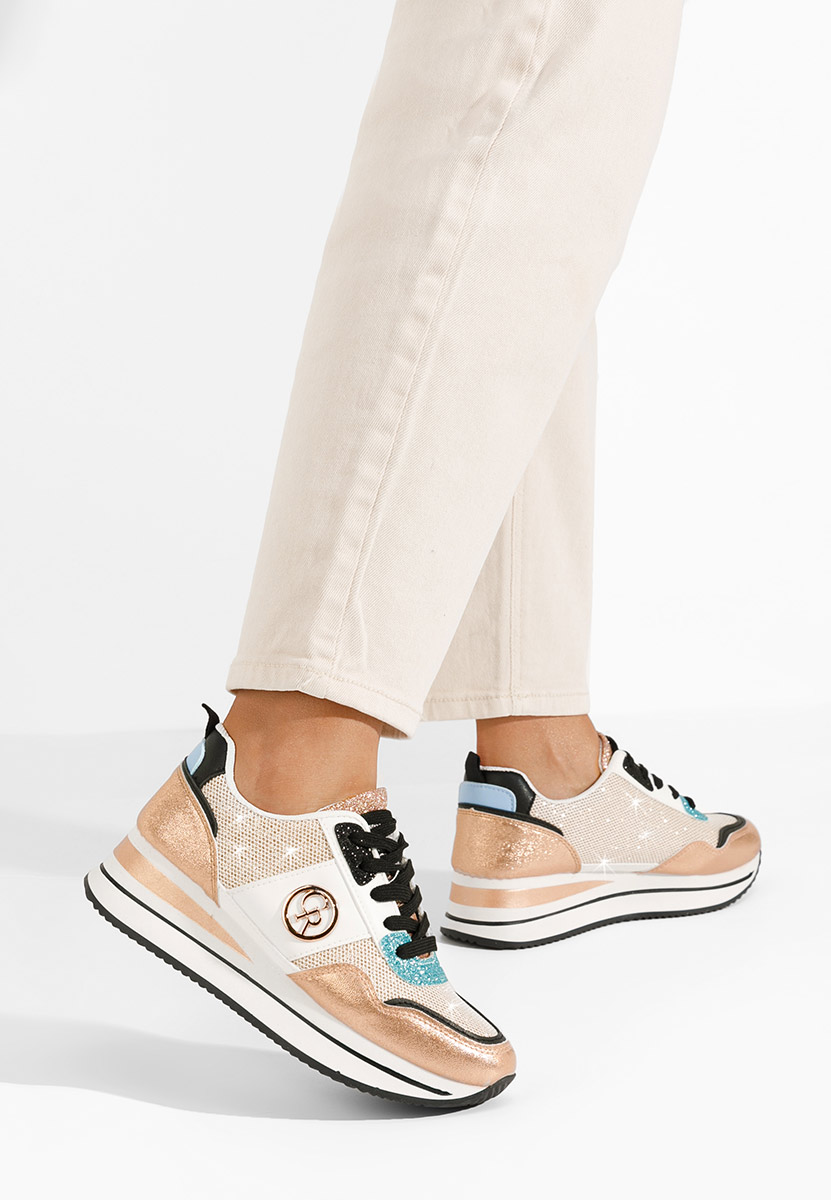 Sneakers con zeppa Zarida champagne