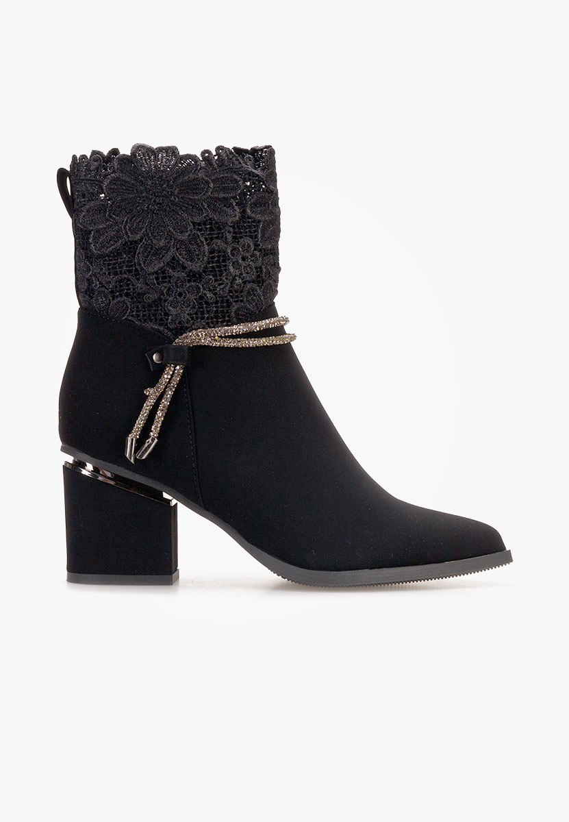 Tronchetti donna eleganti Selina nero