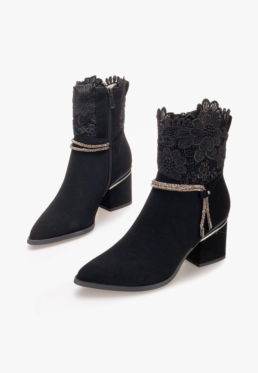 Tronchetti donna eleganti Selina nero