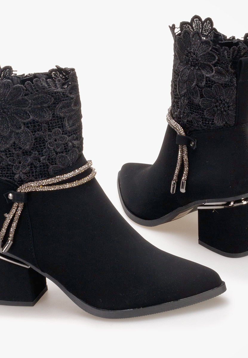 Tronchetti donna eleganti Selina nero