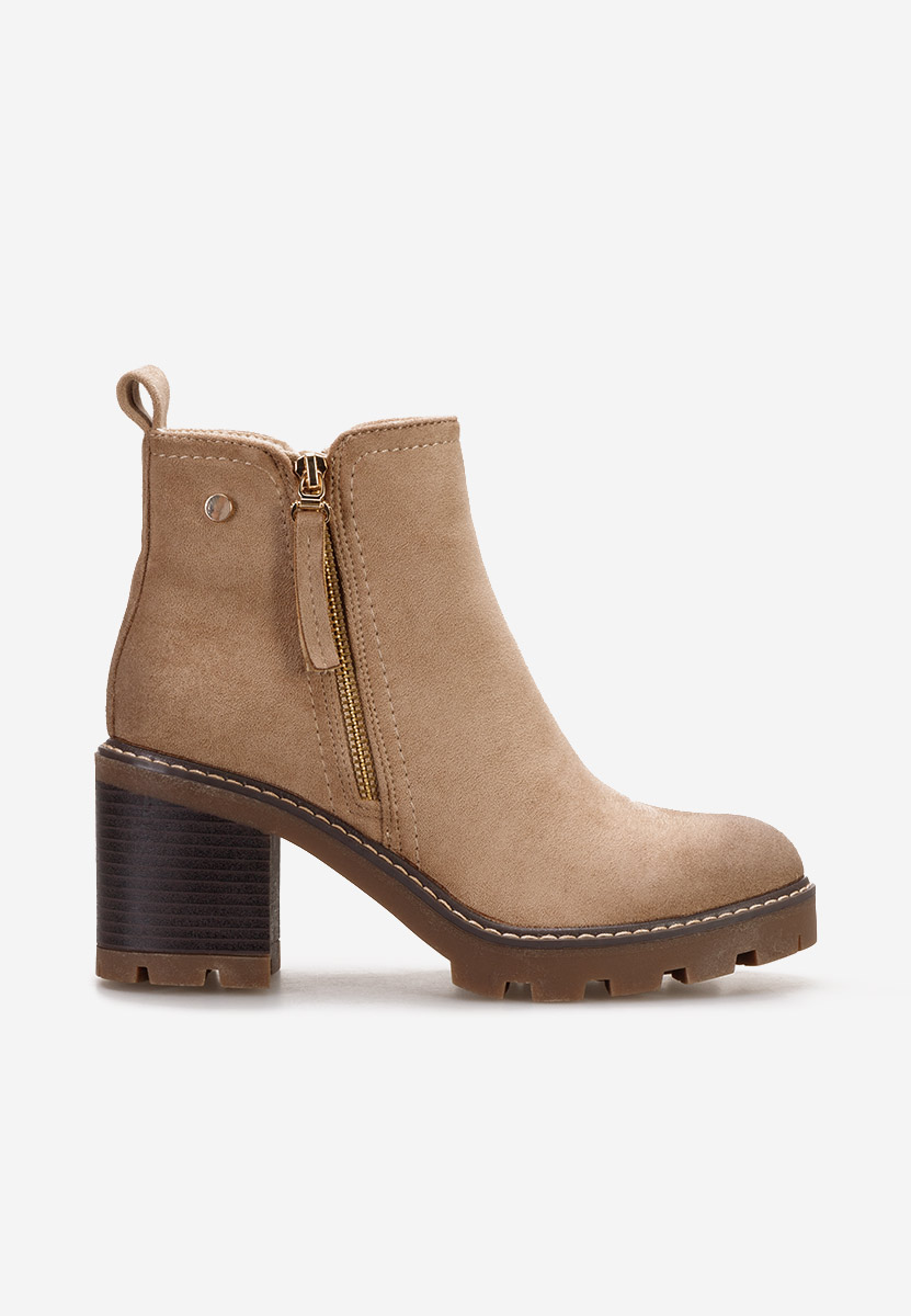 Stivaletti con tacco Rozeda Beige