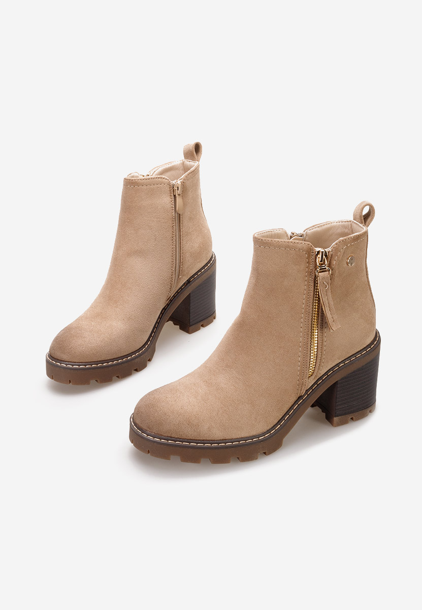 Stivaletti con tacco Rozeda Beige