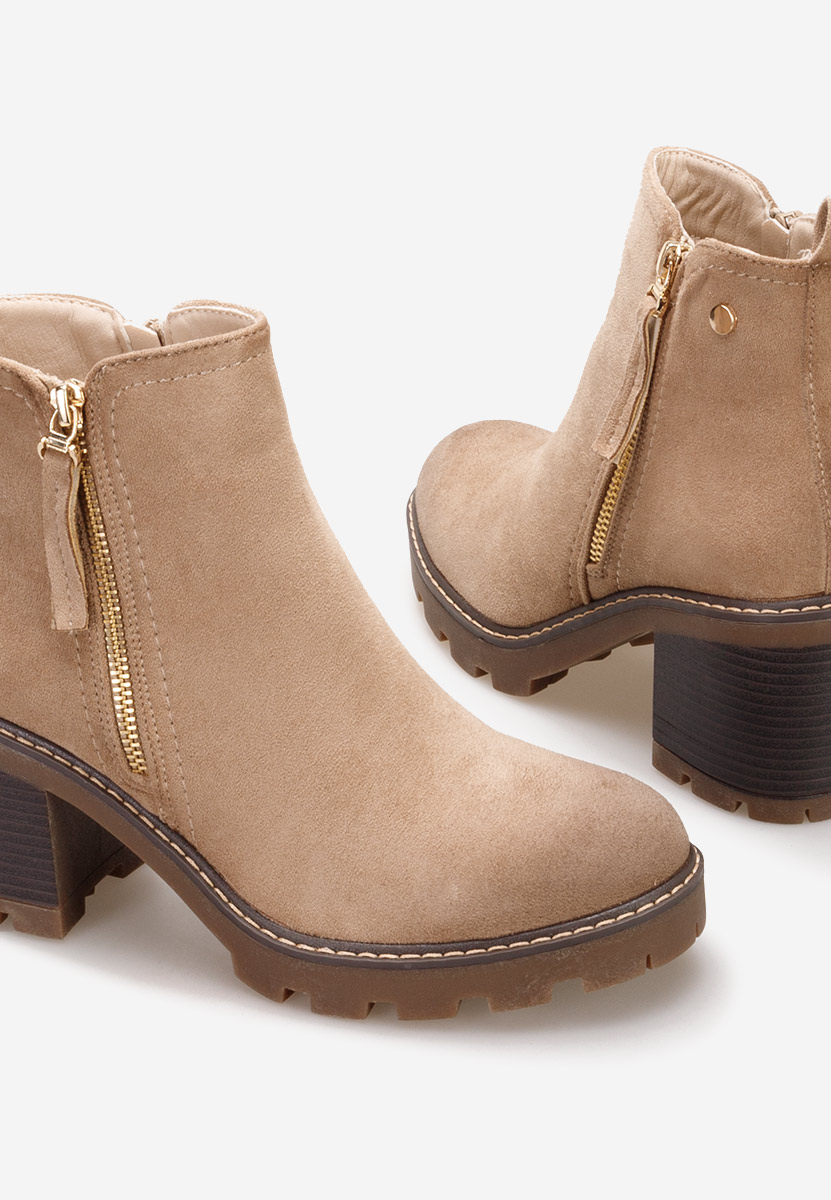 Stivaletti con tacco Rozeda Beige