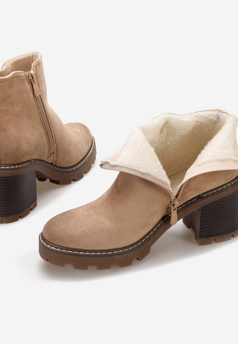 Stivaletti con tacco Rozeda Beige