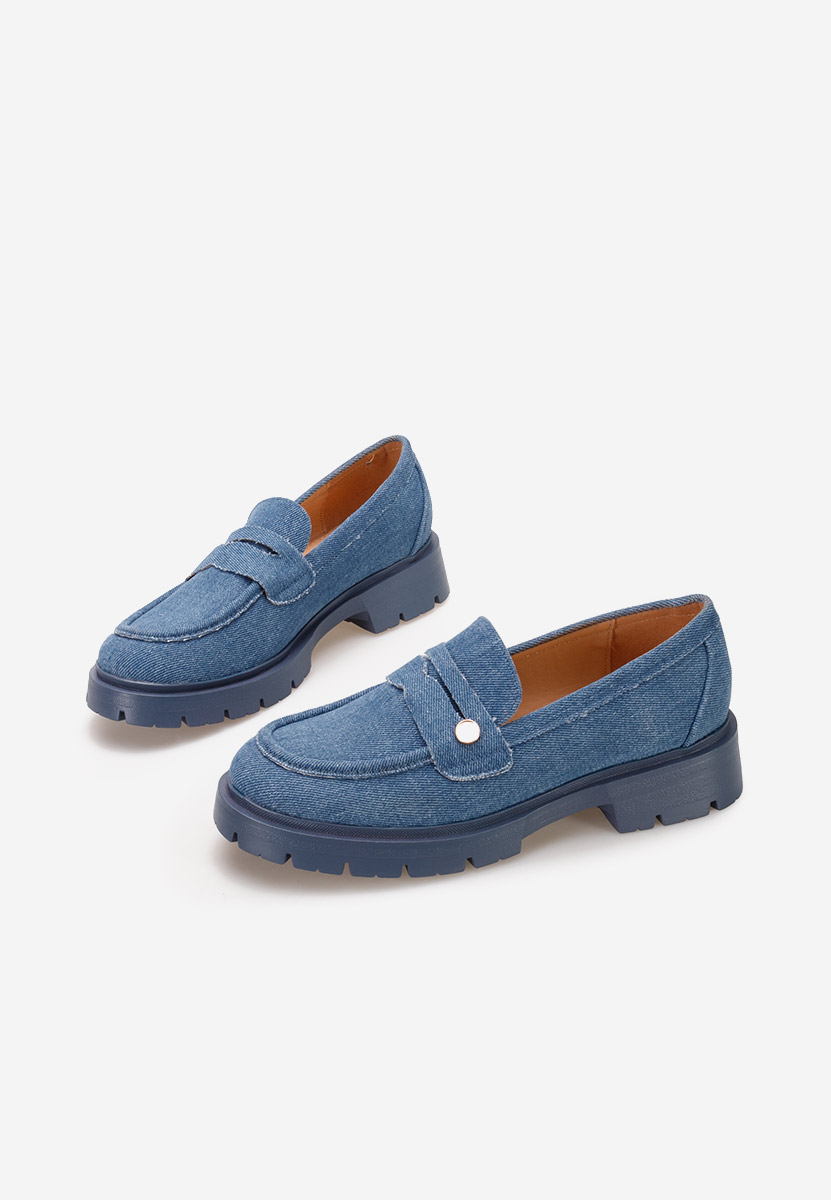 Mocassini con plateau Airesa Blu