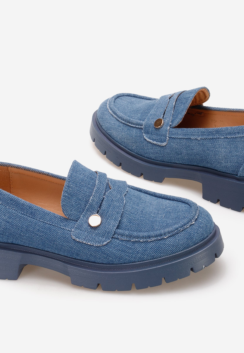Mocassini con plateau Airesa Blu