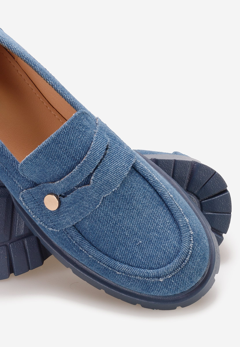 Mocassini con plateau Airesa Blu