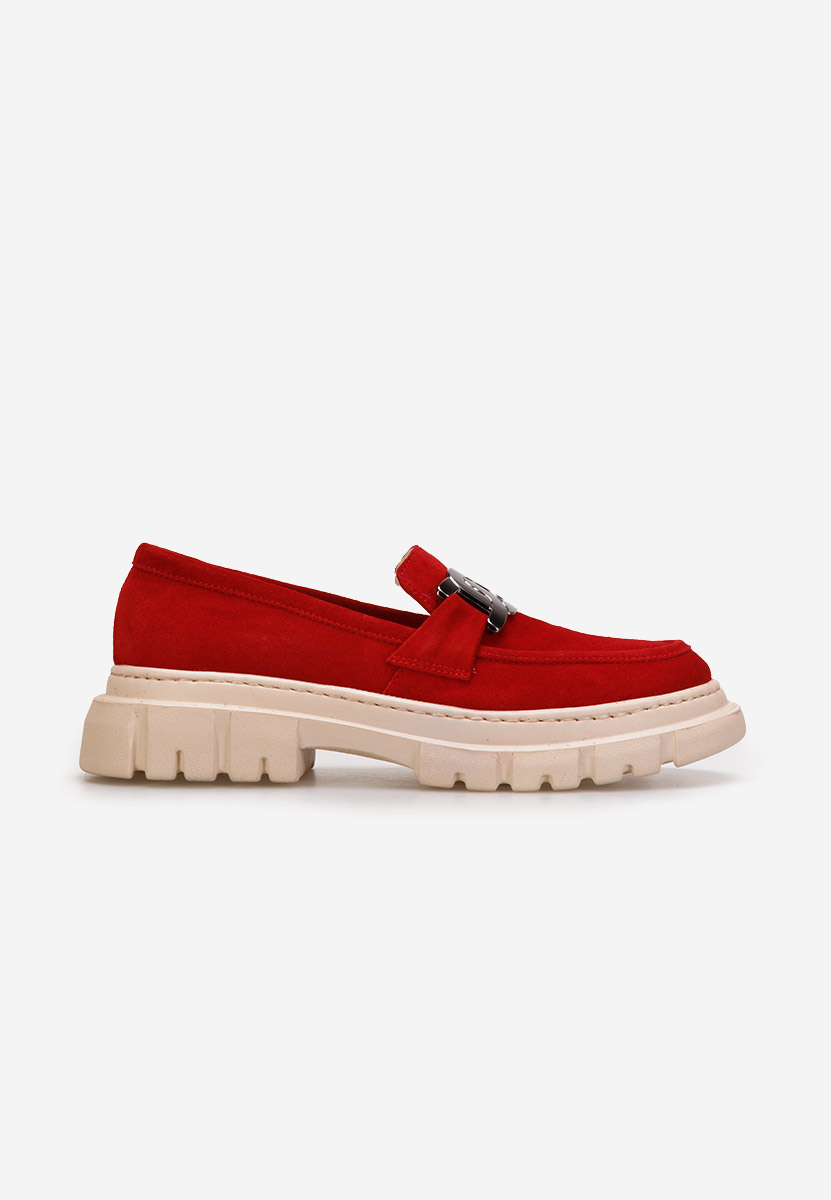 Mocassini pelle Haza V3 rosso