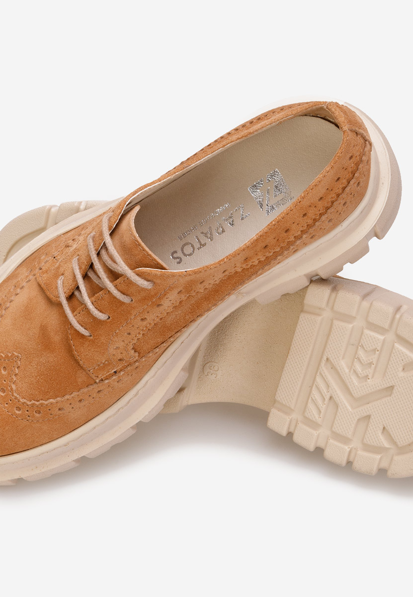 Scarpe brogue donna Henise camel