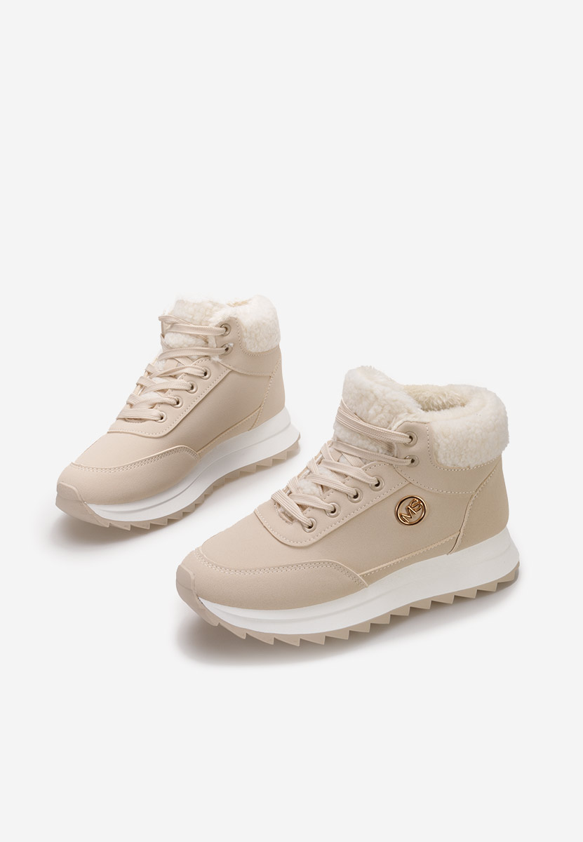 Sneakers donna invernali Avilma beige