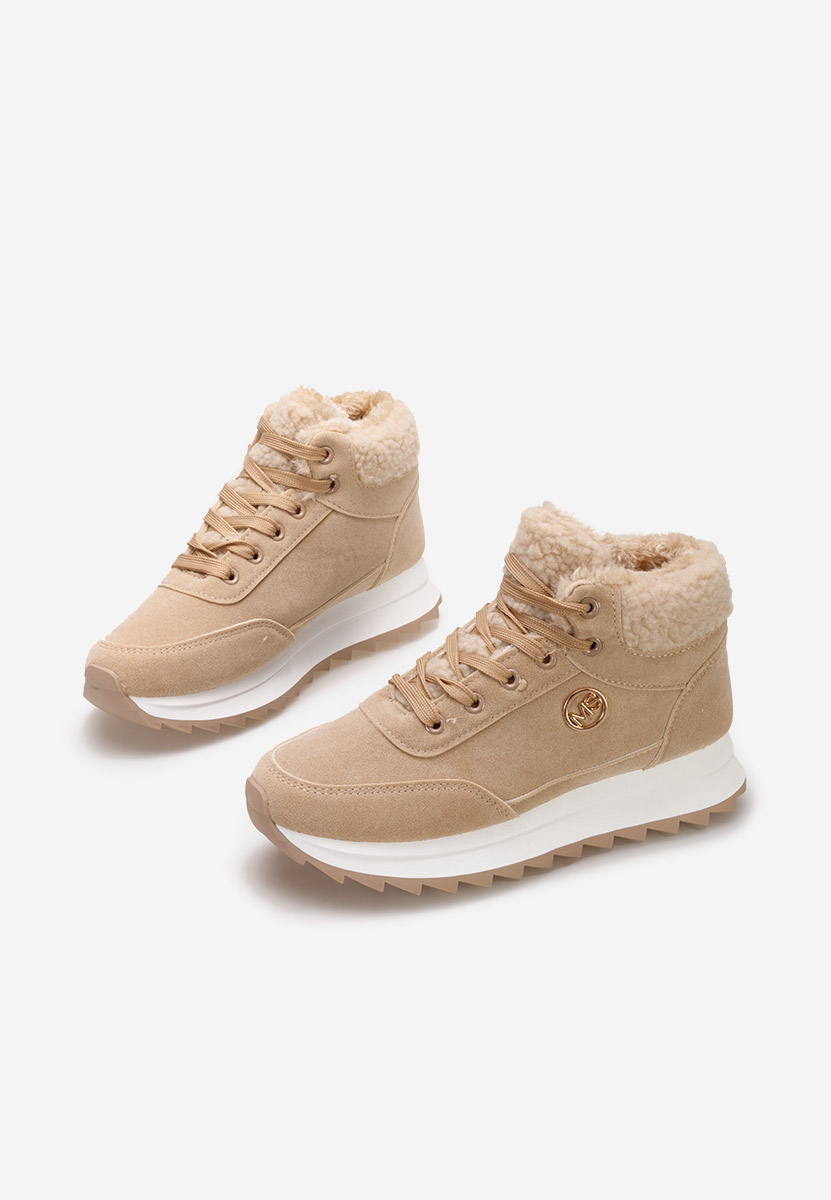 Sneakers donna invernali Avilma cachi