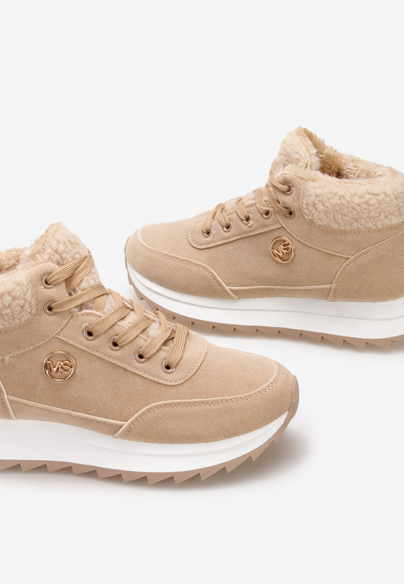 Sneakers donna invernali Avilma cachi