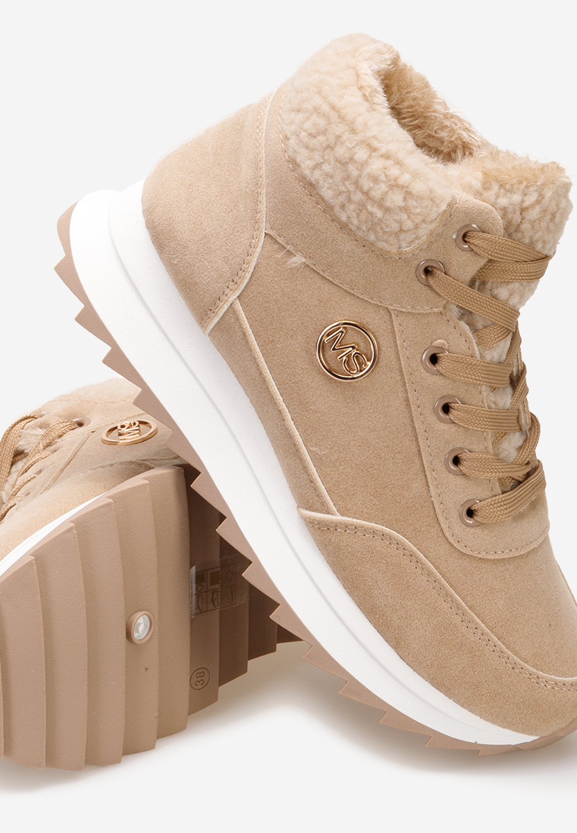 Sneakers donna invernali Avilma cachi
