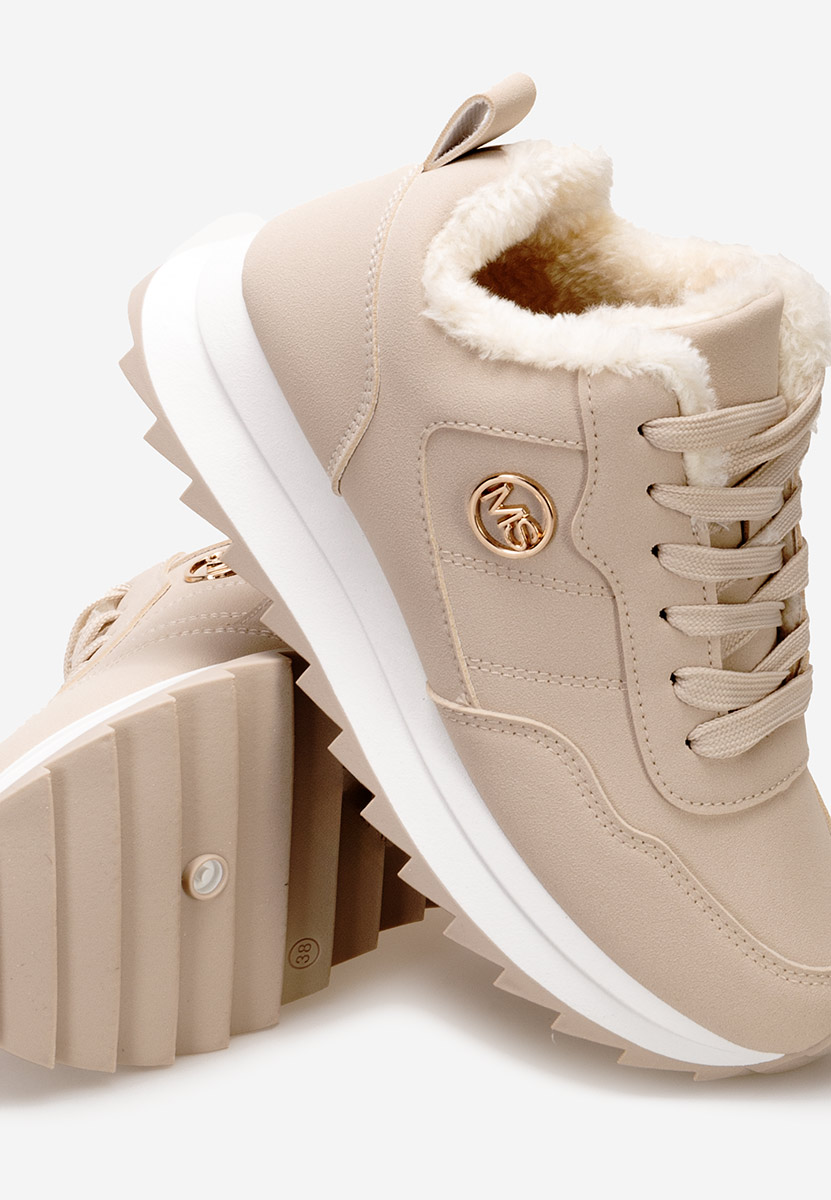 Sneakers donna invernali Lavega beige