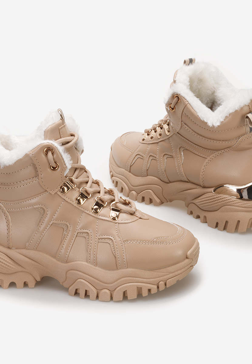 Sneakers donna invernali Vincia cachi