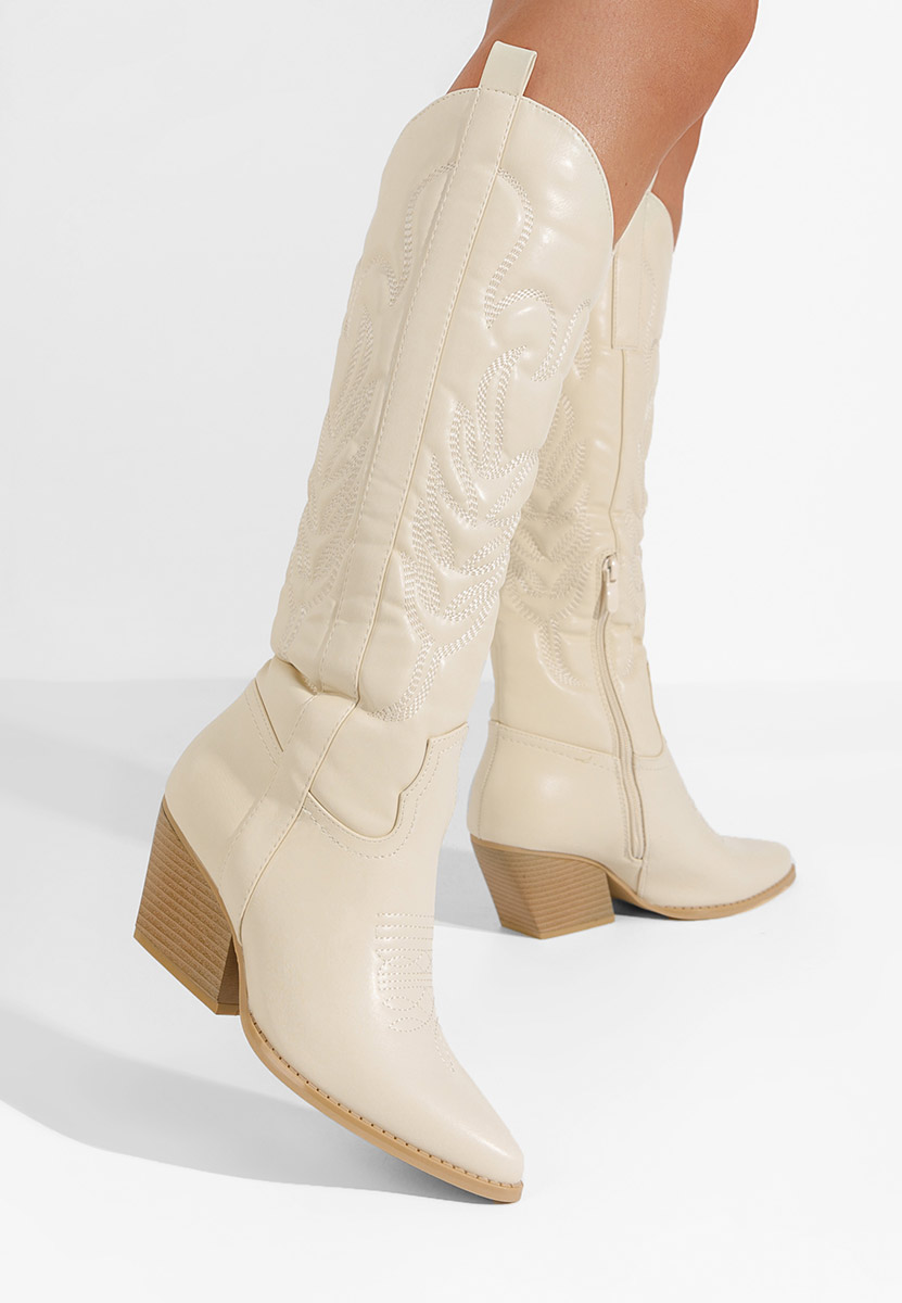 Stivali cowboy donna Alastrina Beige