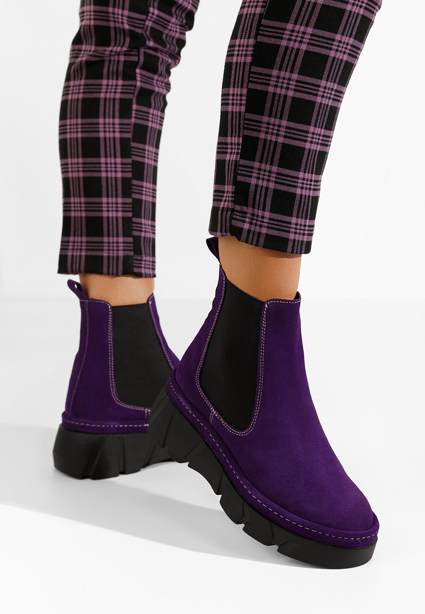 Stivaletto chelsea donna Avelyn V2 Viola