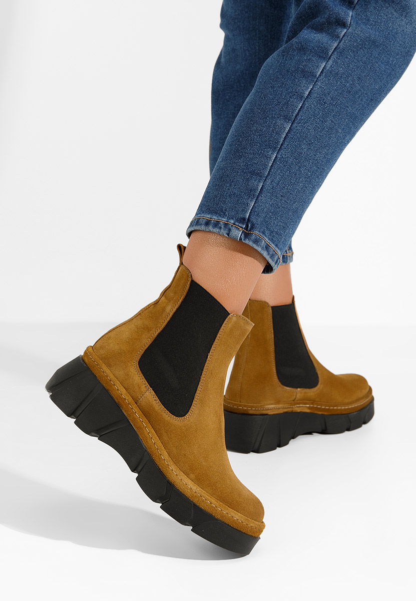 Stivaletto chelsea donna Avelyn V2 Camel