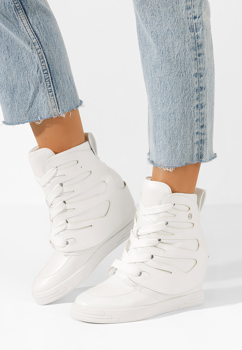 Sneakers con zeppa Kaia bianchi