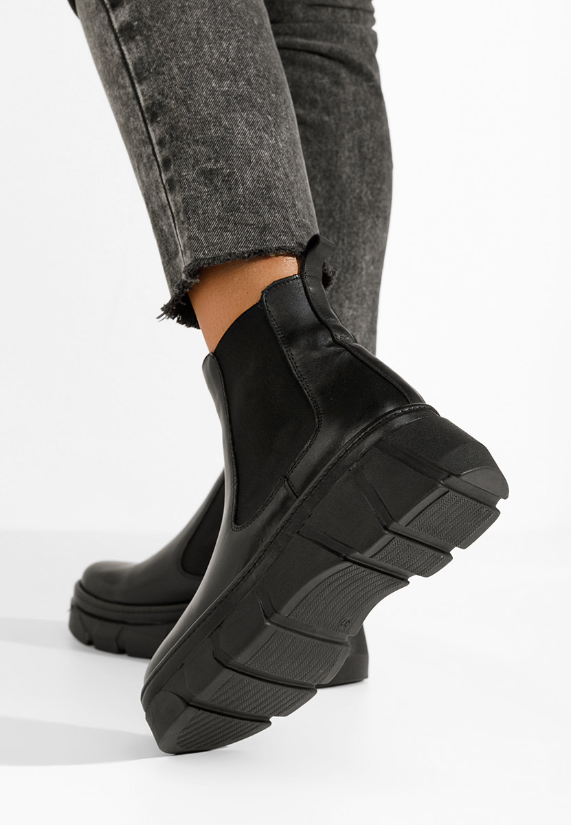 Stivaletto chelsea donna Avelyn Nero
