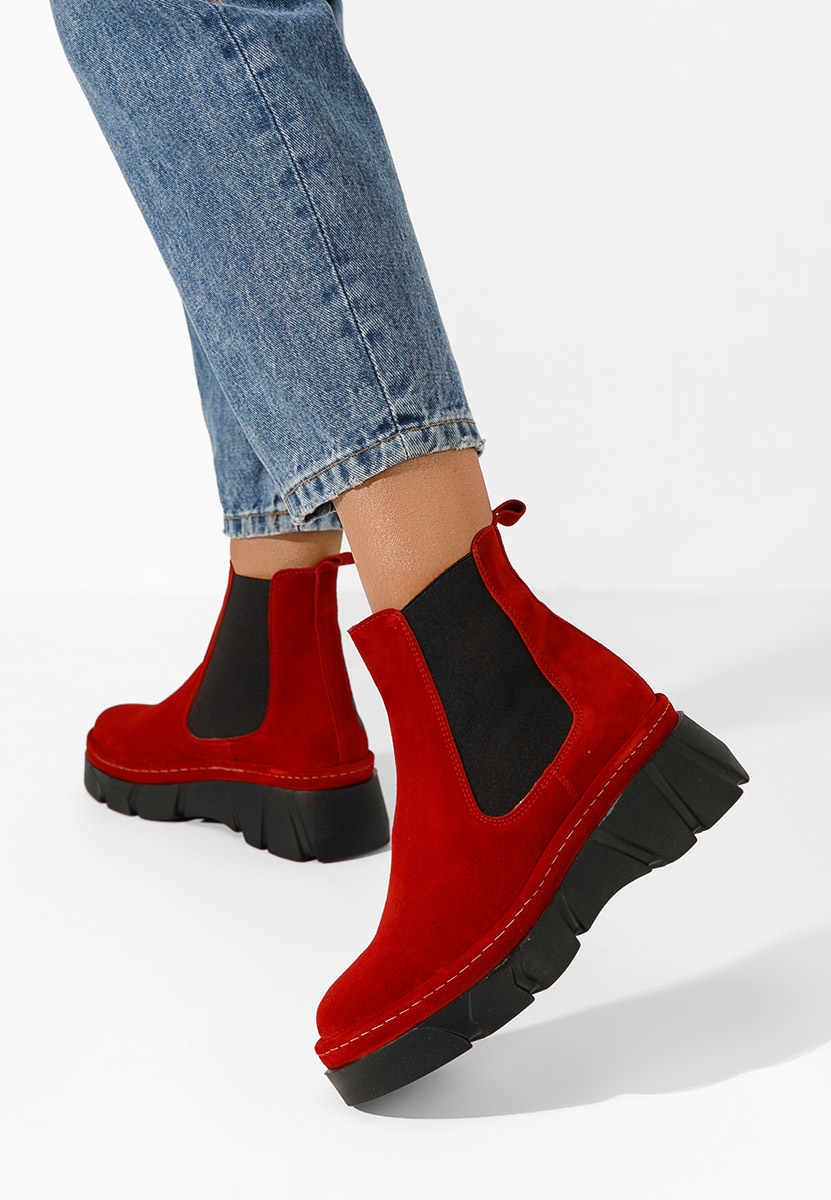 Stivaletto chelsea donna Avelyn V2 Rosso