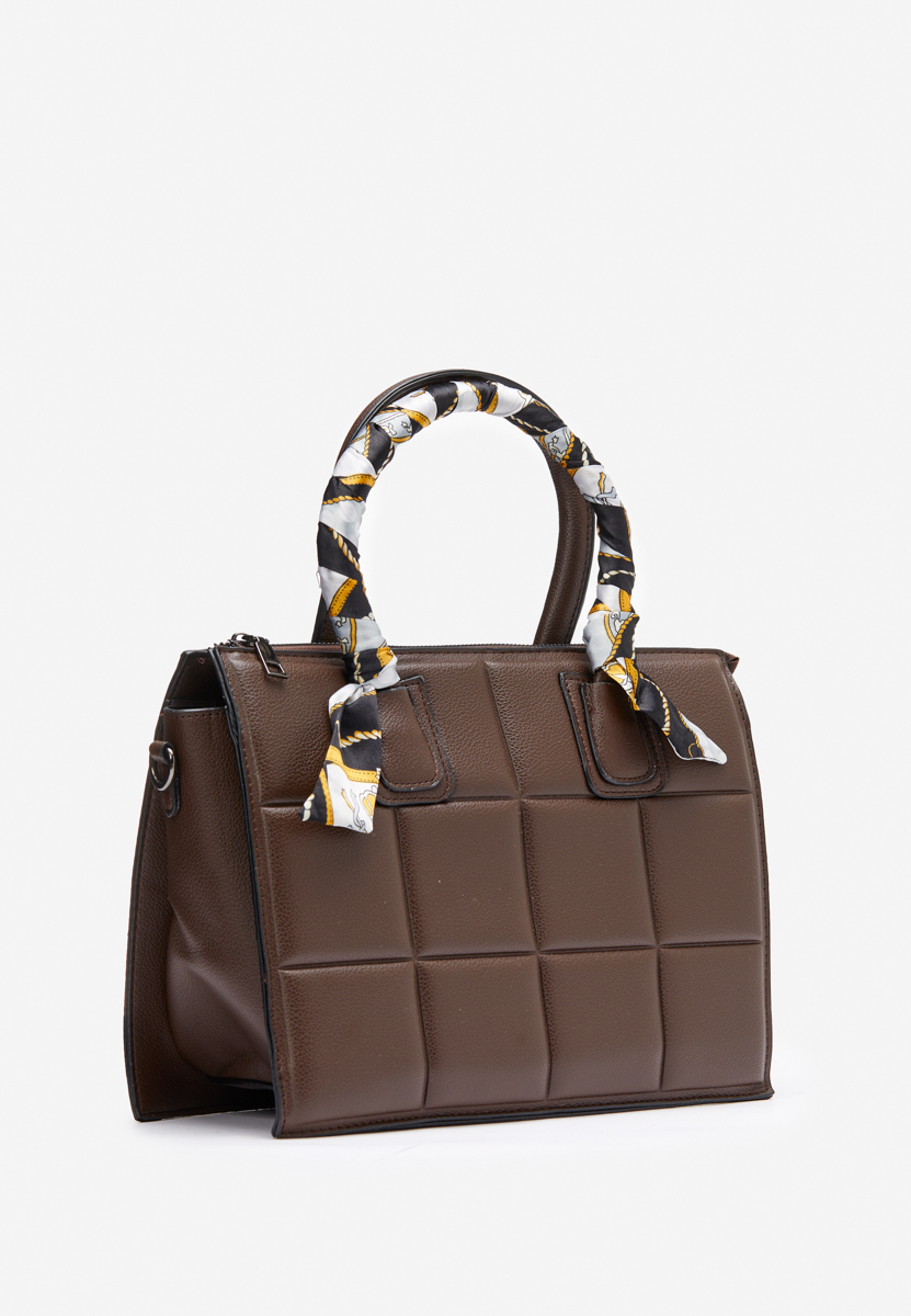 Borsa a mano Selenite marrone