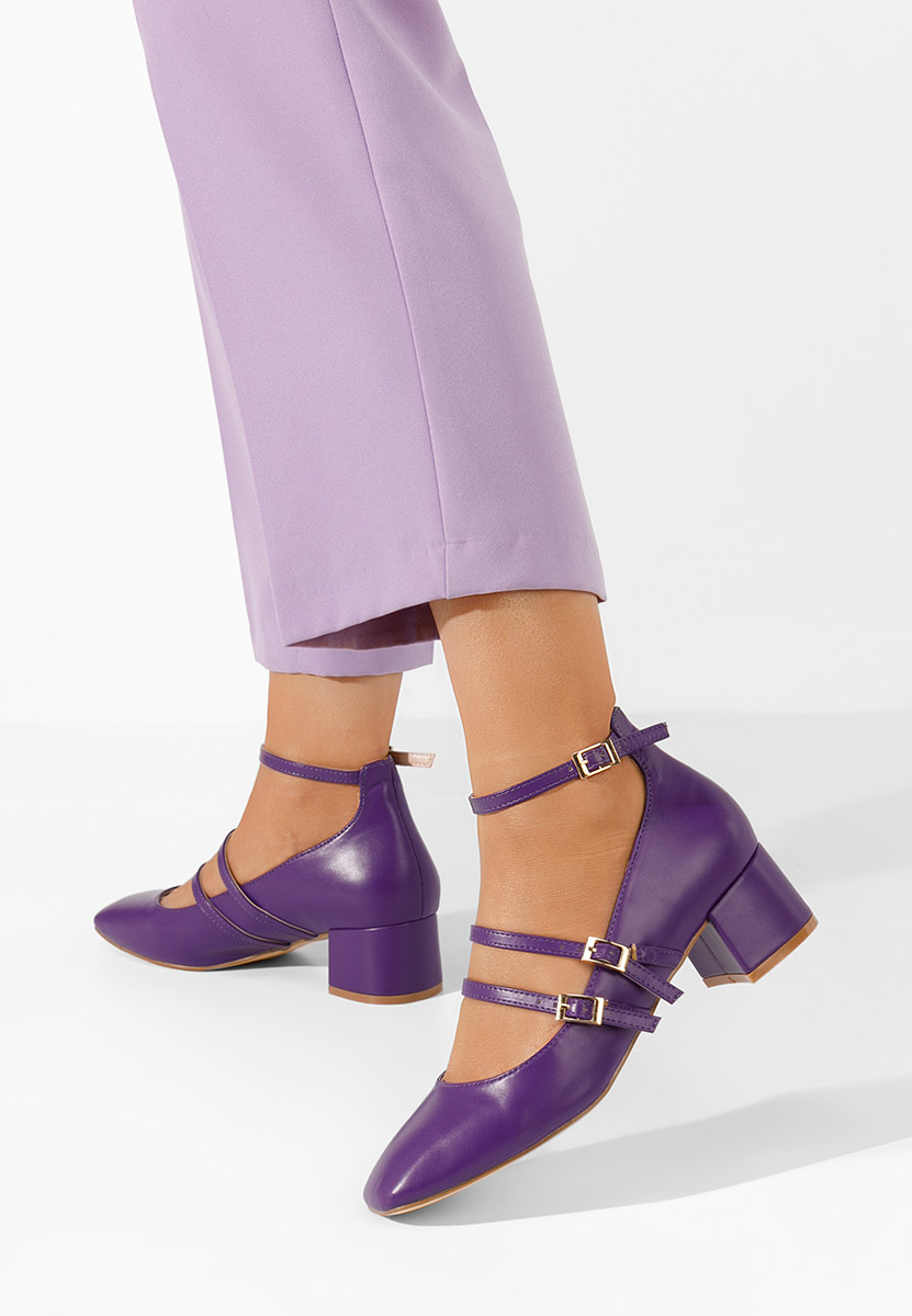 Décolleté tacco largo Karta Viola
