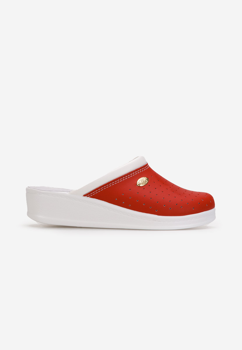 Zoccoli sanitari donna Milanca V3 Rosso