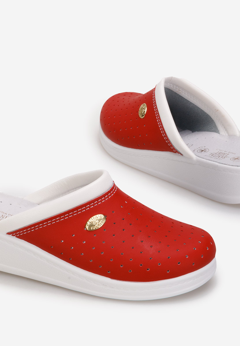 Zoccoli sanitari donna Milanca V3 Rosso