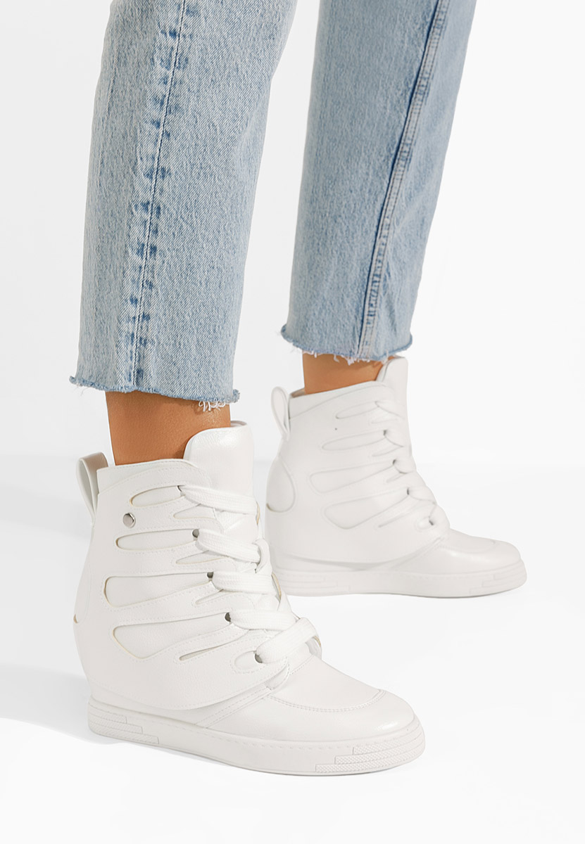 Sneakers con zeppa Kaia bianchi