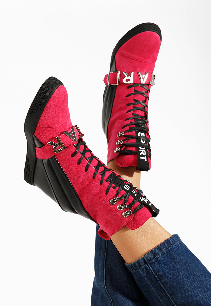 Sneakers con zeppa Candy V2 fucsia