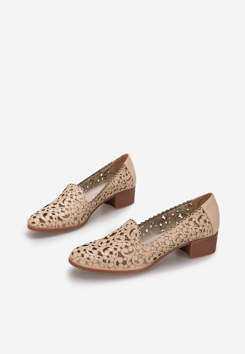 Scarpe pelle Malva Beige