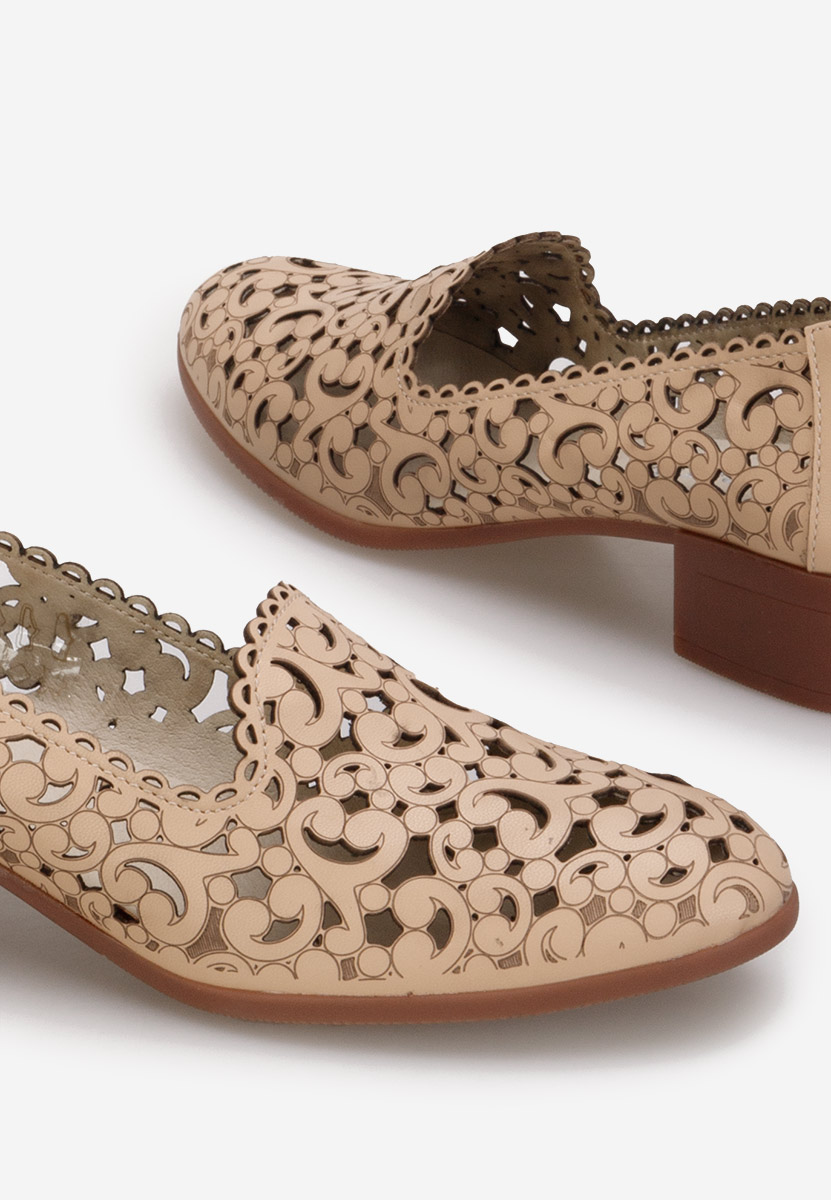 Scarpe pelle Malva Beige