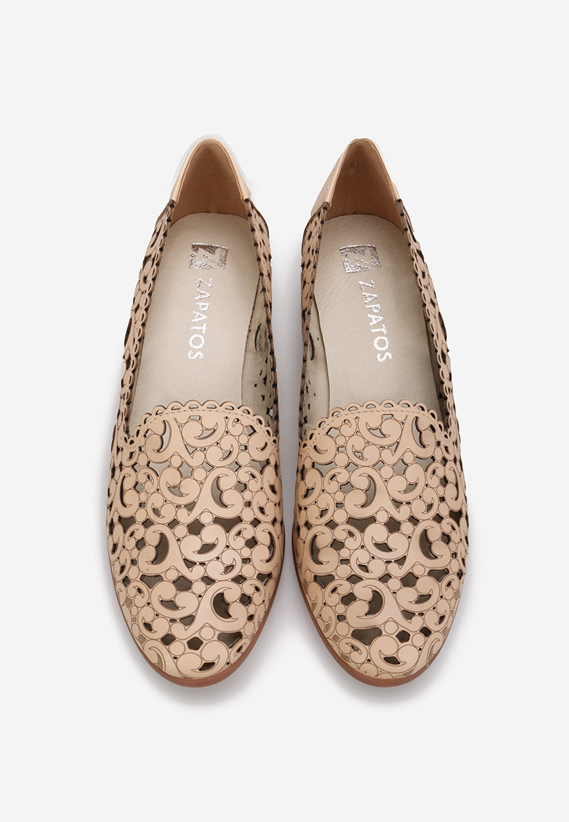 Scarpe pelle Malva Beige