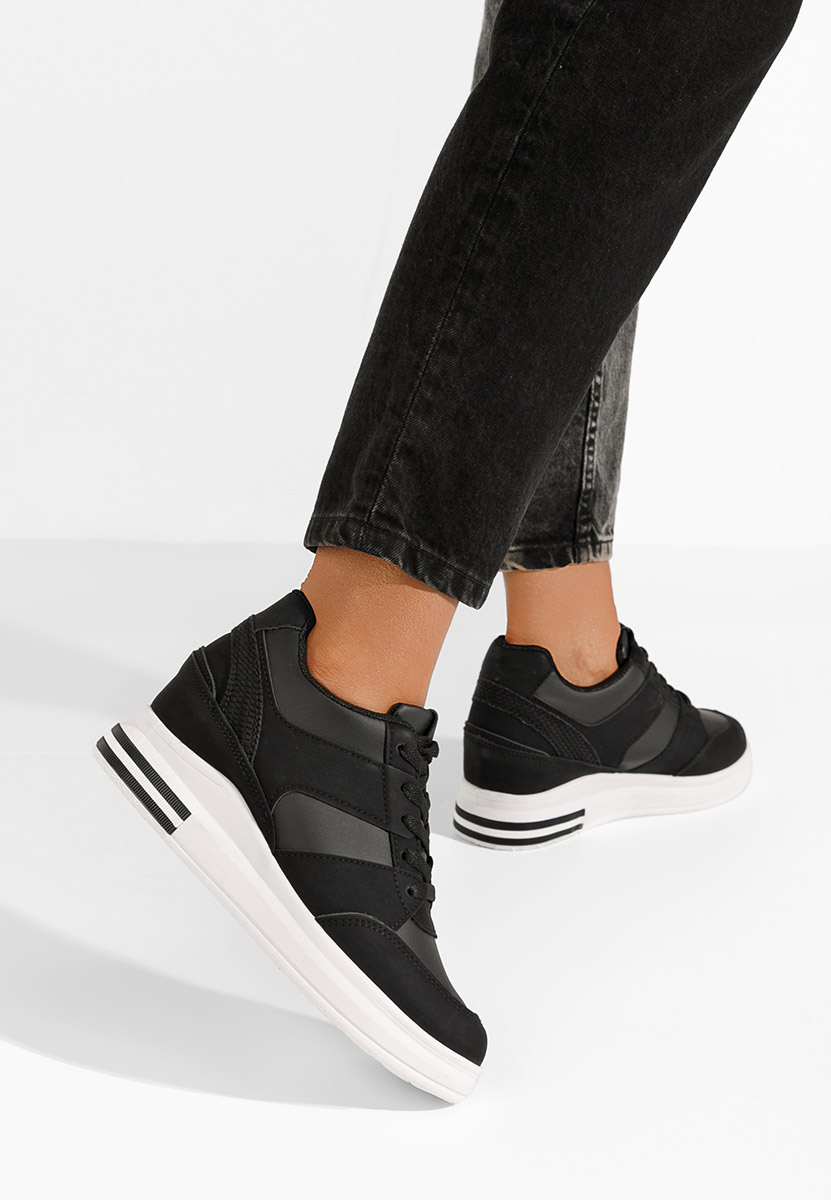 Sneakers con zeppa Kelyna nero
