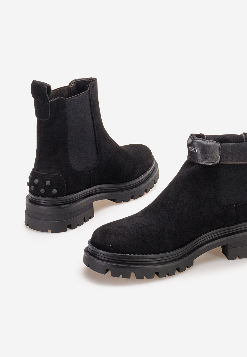 Stivaletto chelsea donna Sallia nero