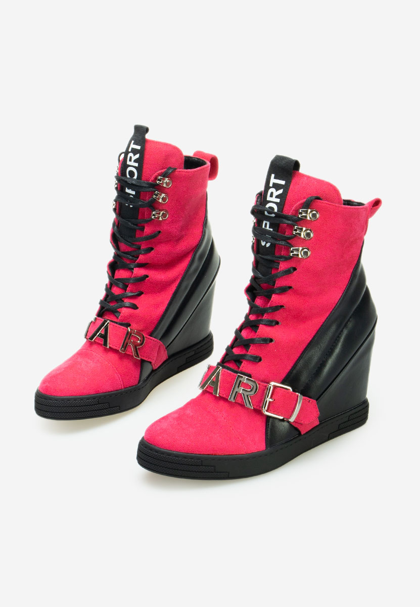 Sneakers con zeppa Candy V2 fucsia