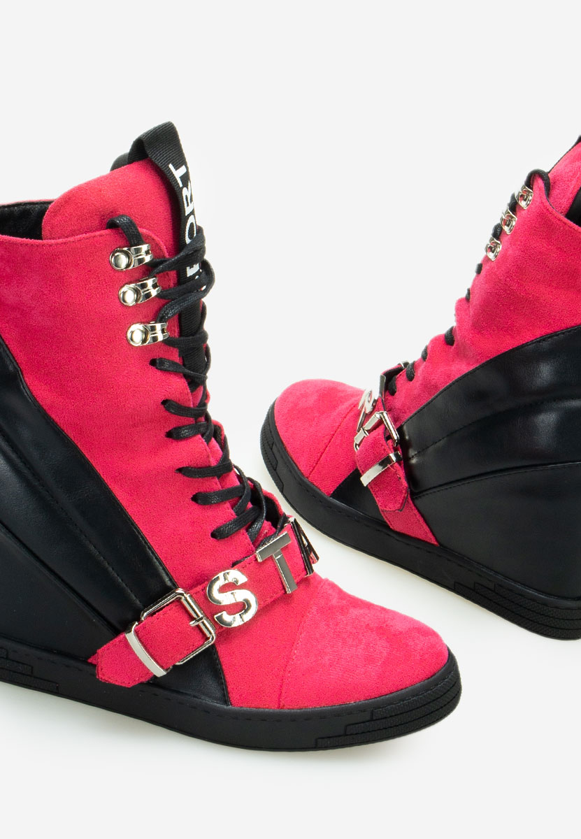 Sneakers con zeppa Candy V2 fucsia