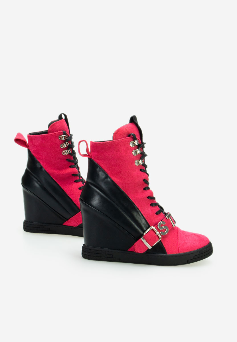 Sneakers con zeppa Candy V2 fucsia