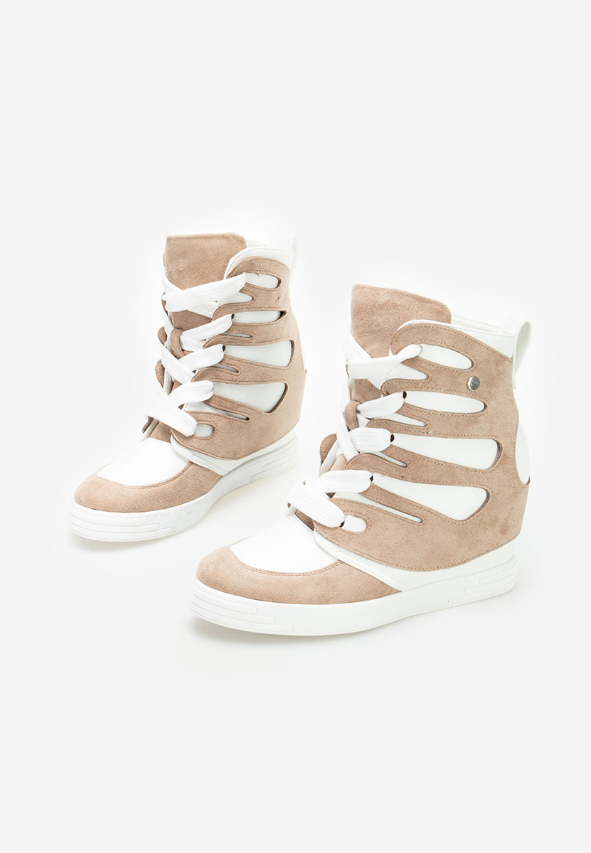 Sneakers con zeppa interna Kaia cachi