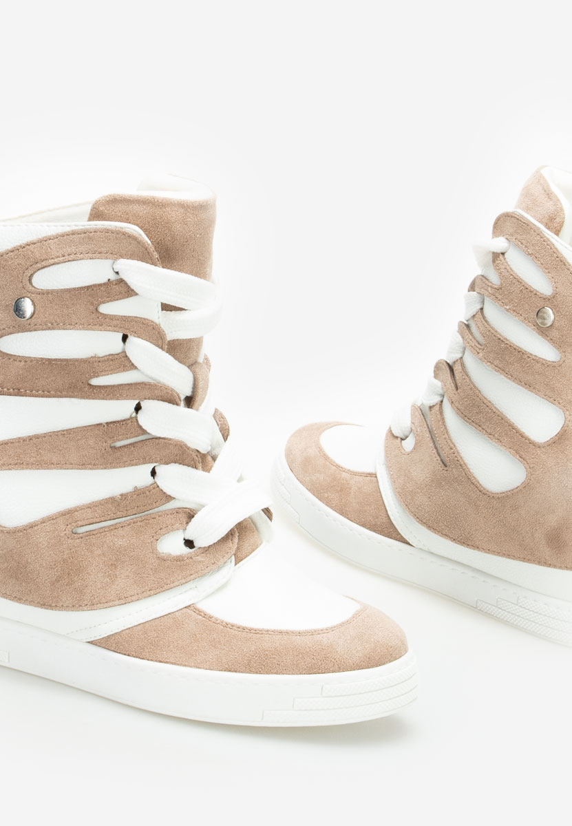 Sneakers con zeppa interna Kaia cachi