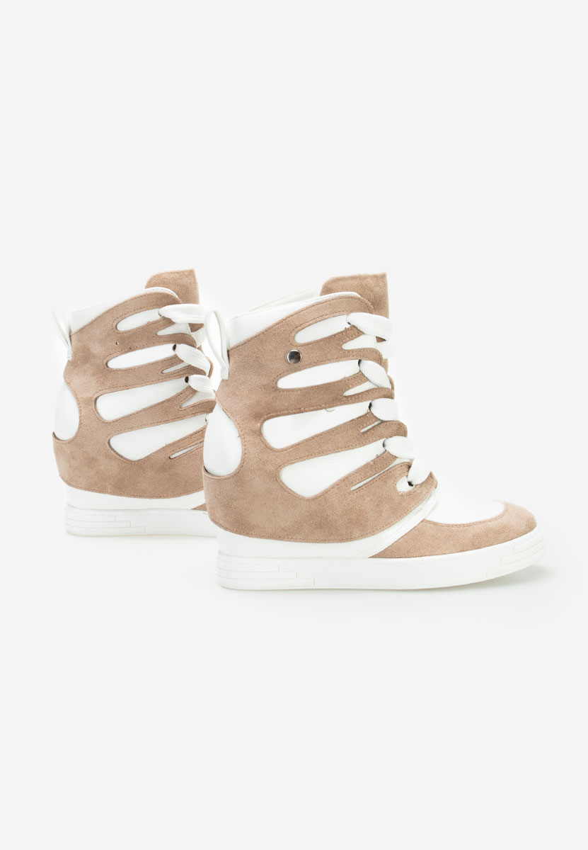 Sneakers con zeppa interna Kaia cachi