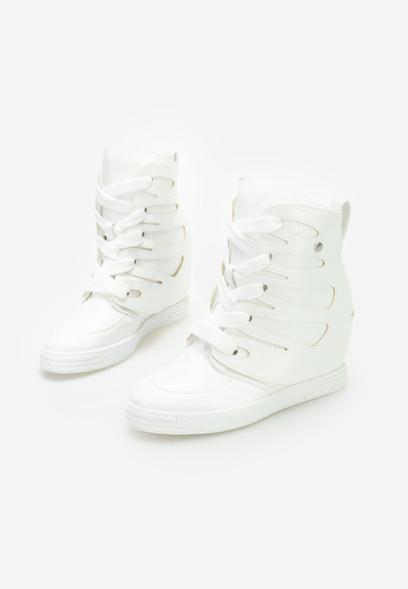 Sneakers con zeppa Kaia bianchi